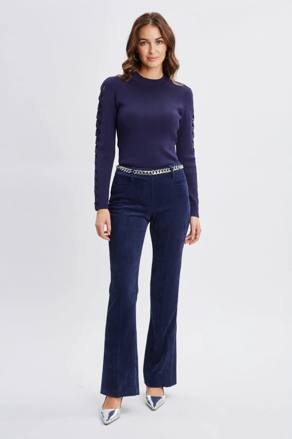 Elie Tahari Tops & Sweaters-Openwork Sleeve Sweater