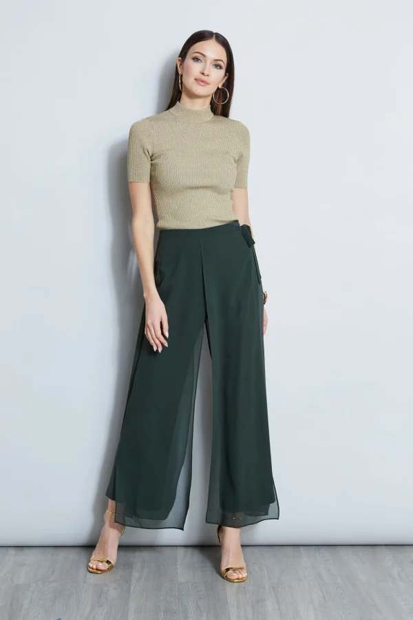 Elie Tahari Bottoms-Overlay Pant