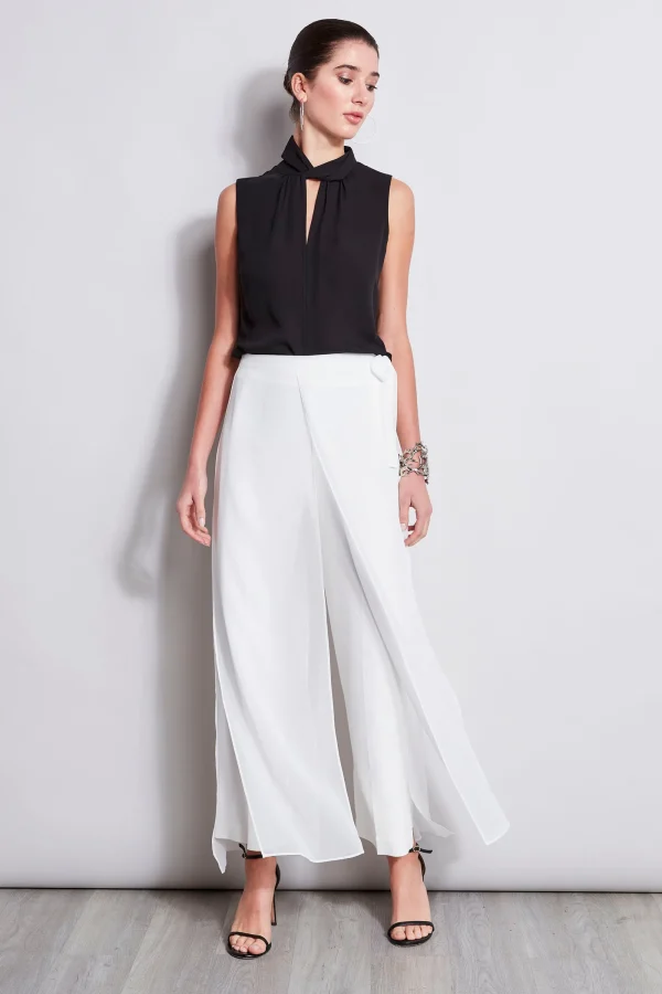 Elie Tahari Bottoms-Overlay Pant