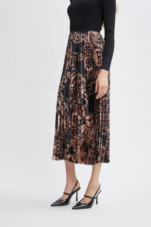 Elie Tahari Dresses & Jumpsuits-Paisley Pleated Midi Dress