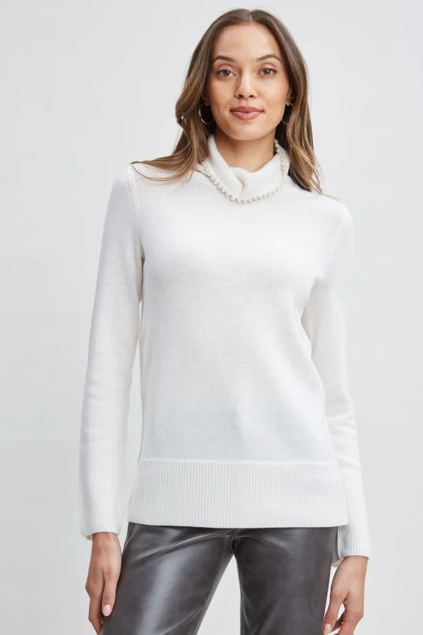 Elie Tahari Tops & Sweaters-Pearl Turtleneck Cashmere Wool Sweater