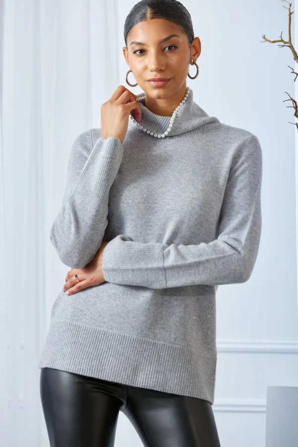 Elie Tahari Tops & Sweaters-Pearl Turtleneck Cashmere Wool Sweater