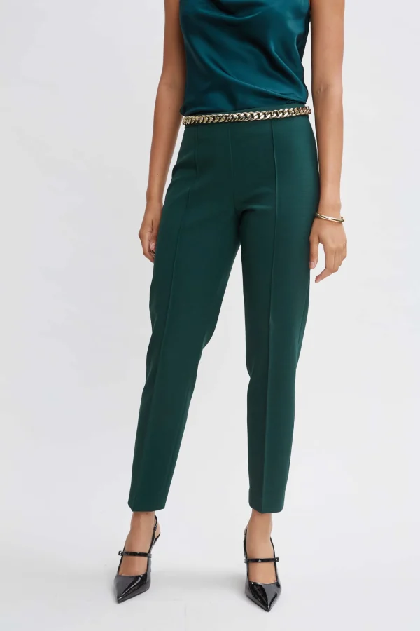 Elie Tahari Bottoms | Suiting-Pintuck Slim Pant