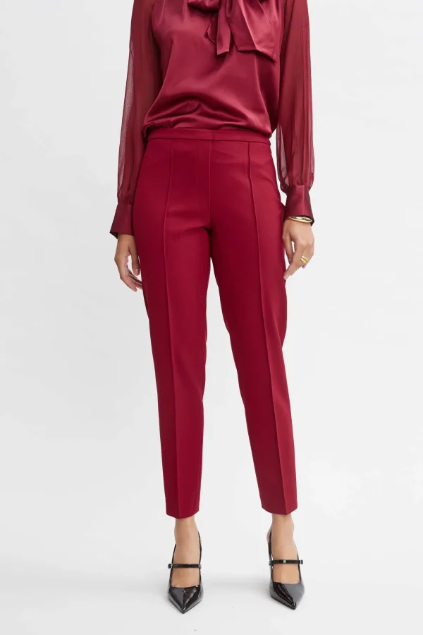 Elie Tahari Bottoms | Suiting-Pintuck Slim Pant