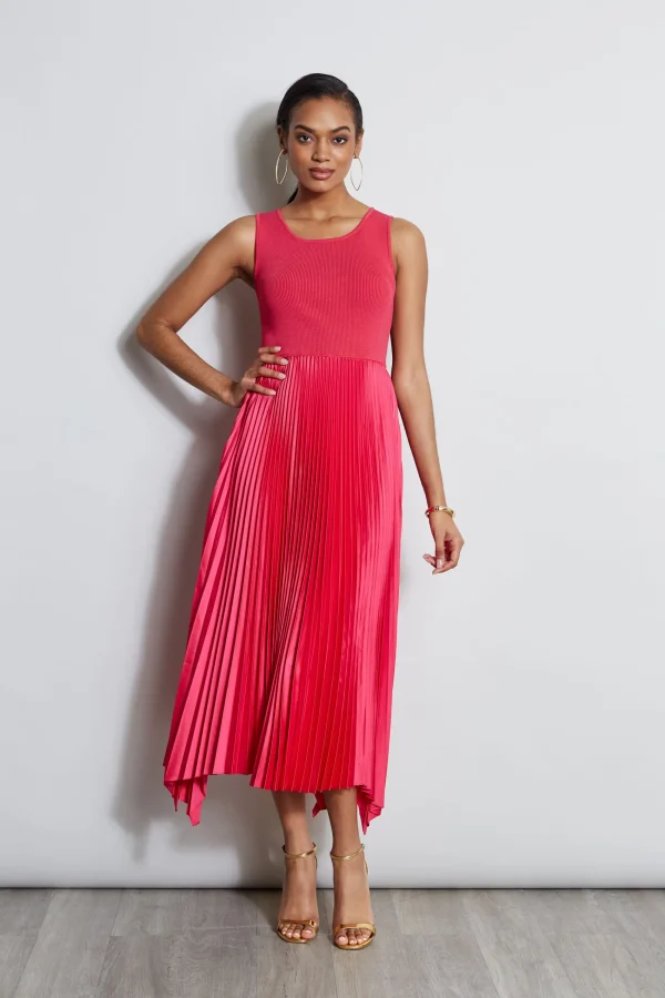 Elie Tahari Dresses & Jumpsuits | Midi Dresses-Pleated Midi Dress