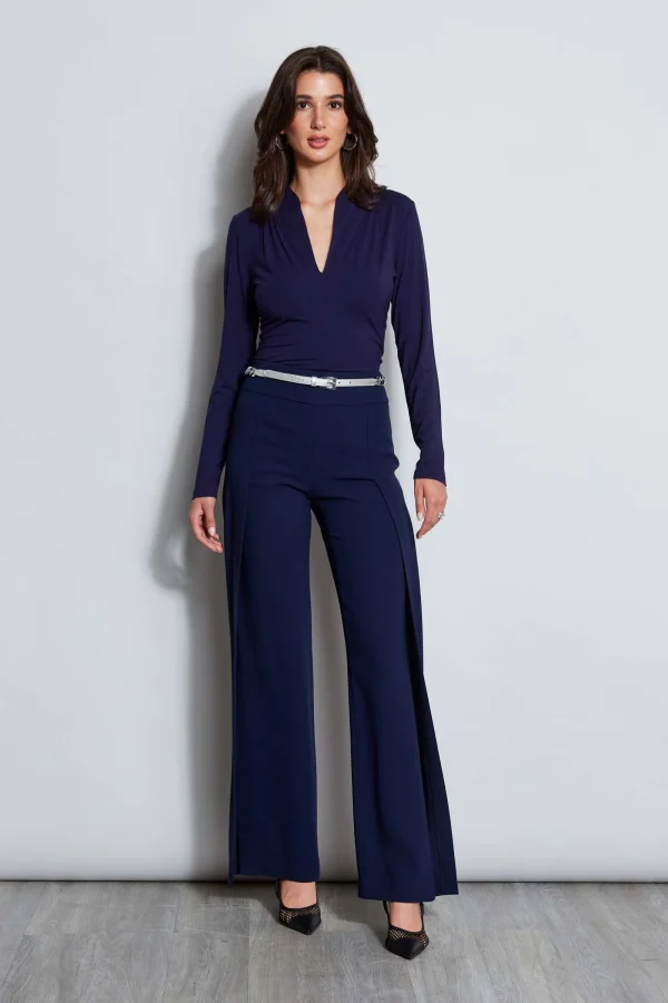 Elie Tahari Tops & Sweaters | Suiting-Pleated Neck Knit