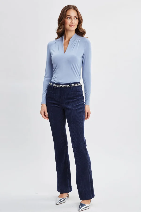 Elie Tahari Tops & Sweaters-Pleated Neck Knit