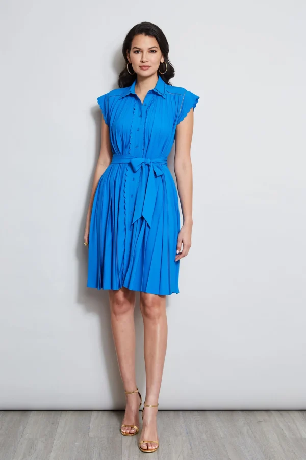 Elie Tahari Dresses & Jumpsuits-Pleated Scallop Dress