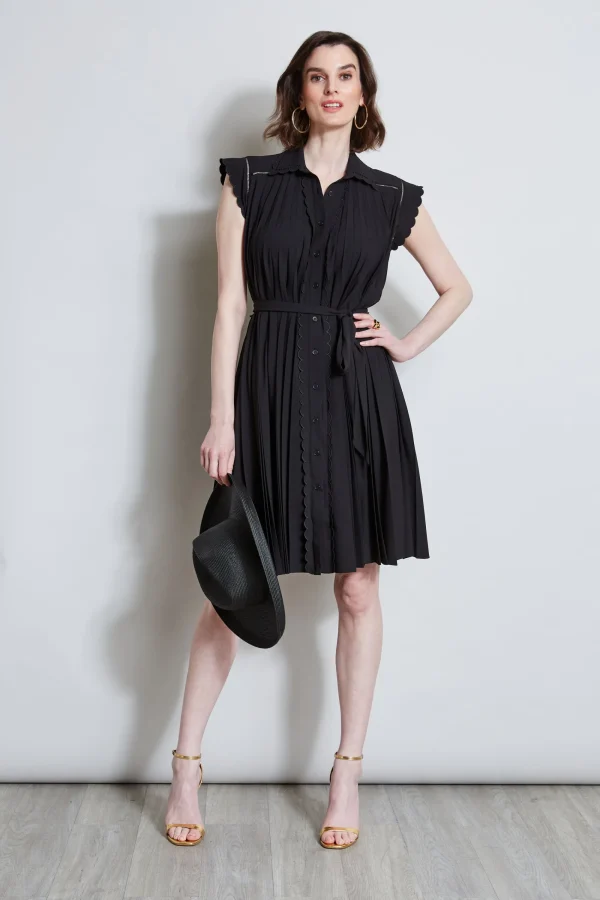 Elie Tahari Dresses & Jumpsuits-Pleated Scallop Dress