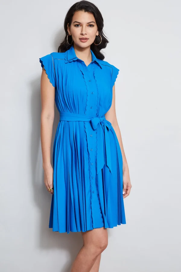 Elie Tahari Dresses & Jumpsuits-Pleated Scallop Dress