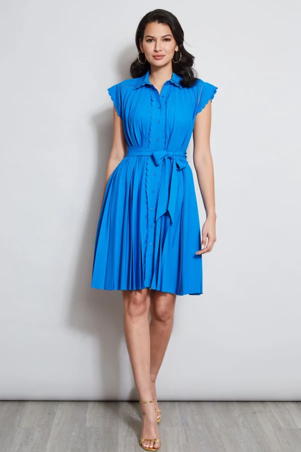 Elie Tahari Dresses & Jumpsuits-Pleated Scallop Dress