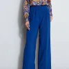 Elie Tahari Bottoms-Pleated Wide Leg Pant