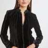 Elie Tahari Jackets & Blazers | Suiting-Plisse Velvet Embroidered Jacket