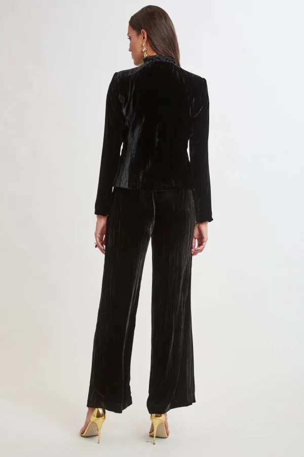 Elie Tahari Jackets & Blazers | Suiting-Plisse Velvet Embroidered Jacket