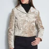 Elie Tahari Jackets & Blazers-Quilted Velvet Cropped Jacket