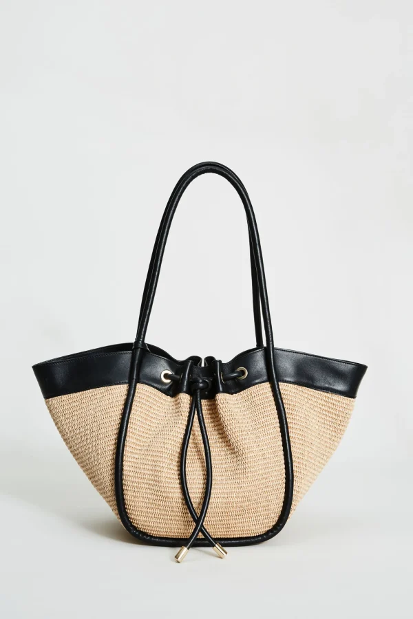 Elie Tahari Fragrance | Gloves-Raffia Tote Bag