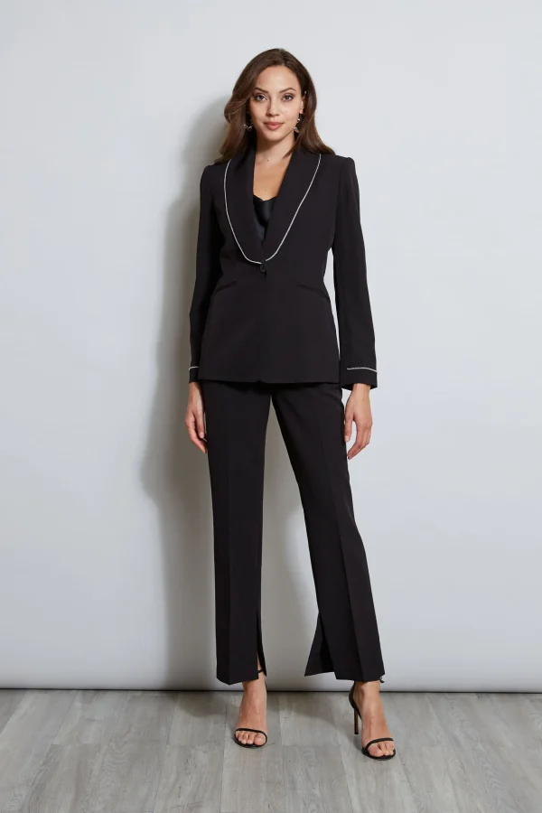 Elie Tahari Jackets & Blazers-Rhinestone Edged Blazer