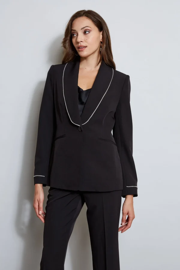 Elie Tahari Jackets & Blazers-Rhinestone Edged Blazer