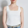 Elie Tahari Tops & Sweaters-Rib Detail Sweater Tank