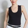 Elie Tahari Tops & Sweaters-Rib Knit Scoop Tank Top