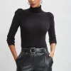 Elie Tahari Tops & Sweaters | Suiting-Ruched Sleeve Cashmere Wool Sweater