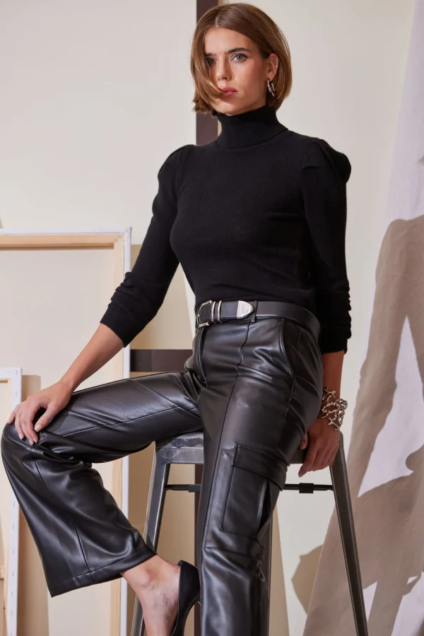 Elie Tahari Tops & Sweaters | Suiting-Ruched Sleeve Cashmere Wool Sweater