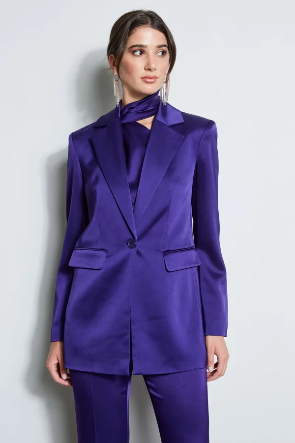 Elie Tahari Jackets & Blazers-Satin Boyfriend Blazer