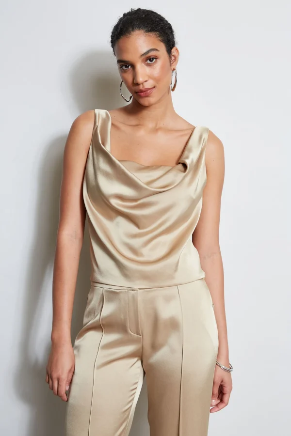 Elie Tahari Tops & Sweaters-Satin Cowl Cami