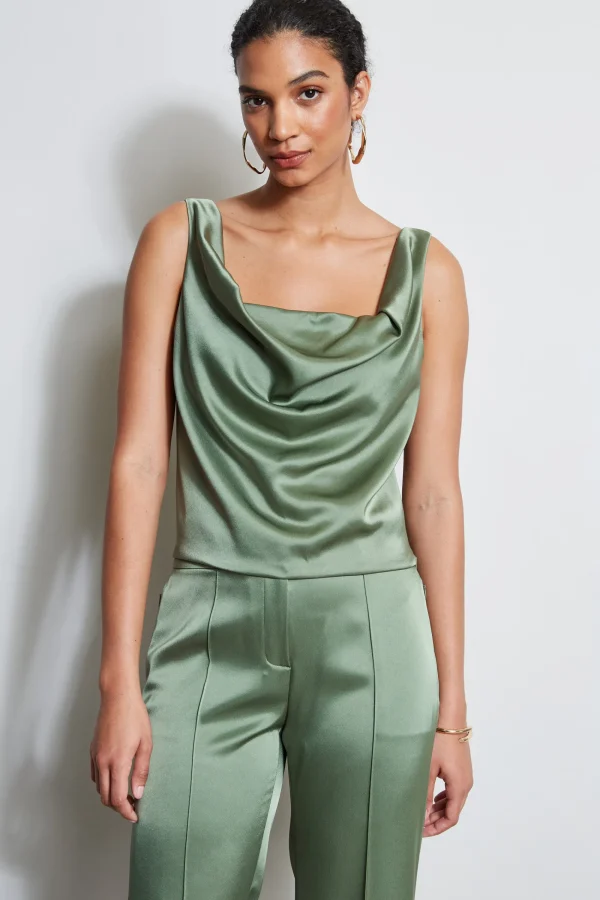 Elie Tahari Tops & Sweaters-Satin Cowl Cami