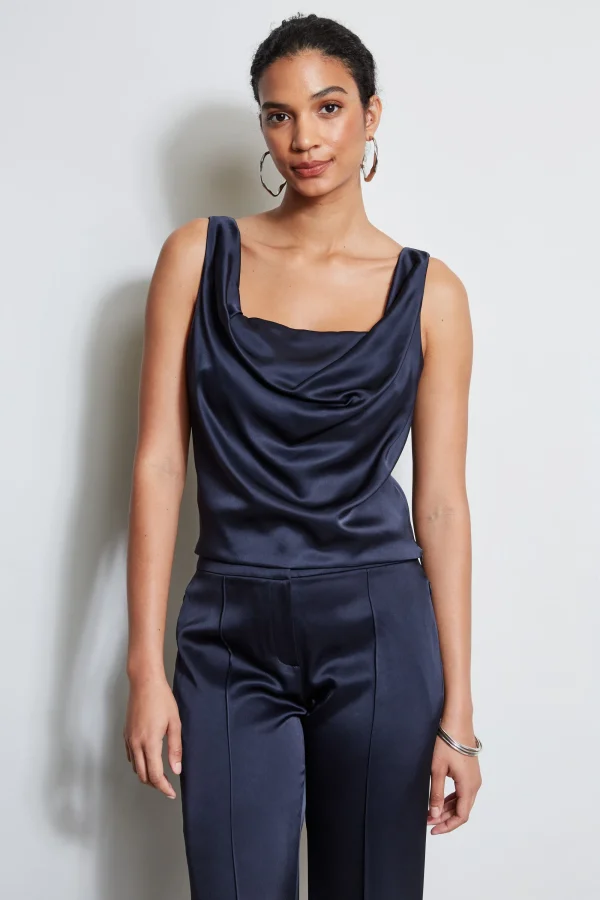 Elie Tahari Tops & Sweaters-Satin Cowl Cami