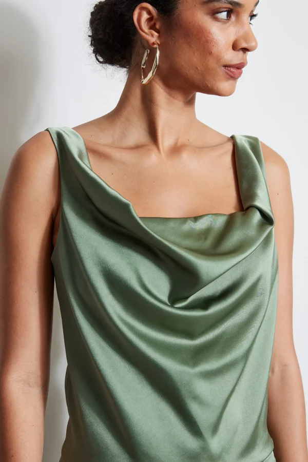 Elie Tahari Tops & Sweaters-Satin Cowl Cami