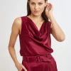 Elie Tahari Tops & Sweaters-Satin Cowl Top