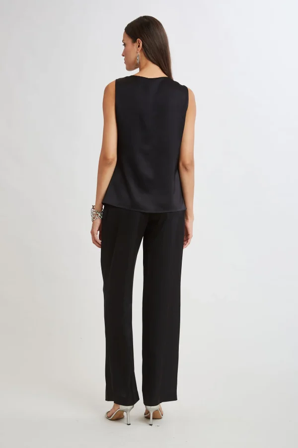 Elie Tahari Tops & Sweaters | Suiting-Satin Cowl Top