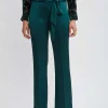 Elie Tahari Bottoms-Satin Fit & Flare Sash Pant