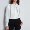 Elie Tahari Tops & Sweaters-Scallop Button Down Shirt