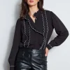 Elie Tahari Tops & Sweaters-Scallop Button Down Shirt