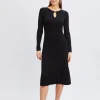 Elie Tahari Dresses & Jumpsuits-Scallop Keyhole Sweater Dress