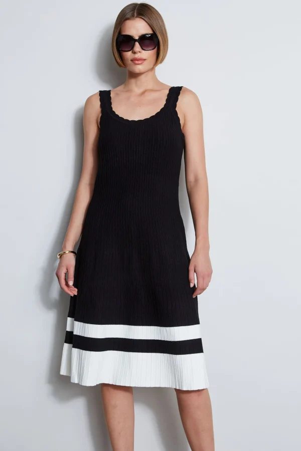 Elie Tahari Dresses & Jumpsuits | Sleeveless Dresses-Scallop Knit Dress