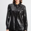 Elie Tahari Tops & Sweaters-Sequin Button Down Shirt