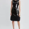 Elie Tahari Dresses & Jumpsuits-Sequin Feather Hem Dress