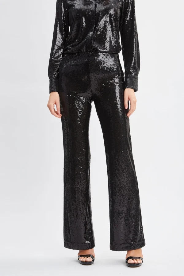 Elie Tahari Bottoms-Sequin Pant