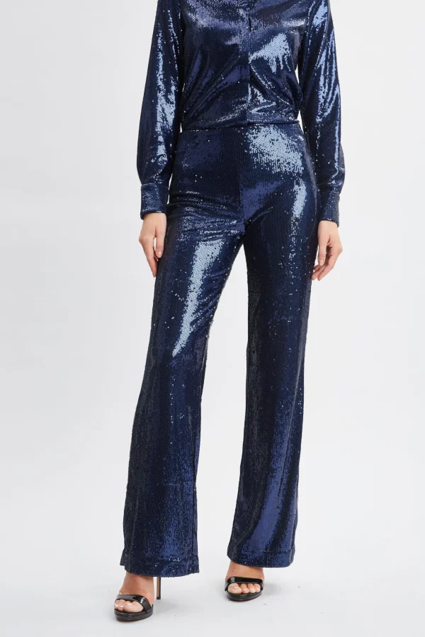 Elie Tahari Bottoms-Sequin Pant