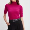 Elie Tahari Tops & Sweaters-Short Sleeve Cashmere Wool Sweater