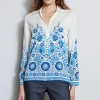 Elie Tahari Tops & Sweaters-Silk Cascade Garden Shirt