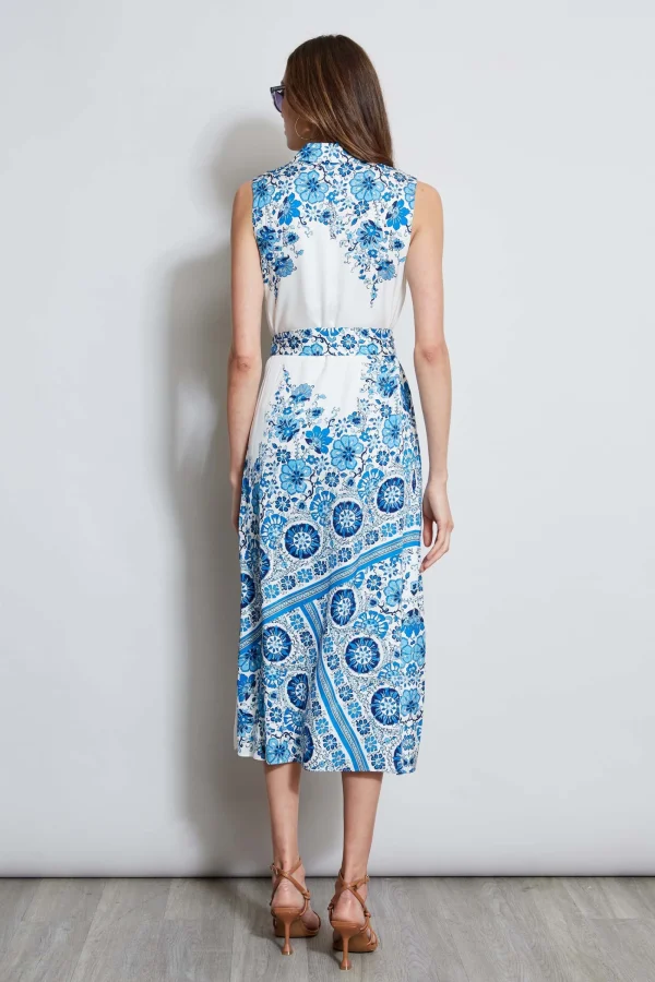 Elie Tahari Dresses & Jumpsuits | Midi Dresses-Silk Cascade Garden Shirt Dress