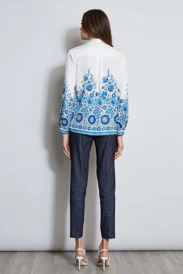 Elie Tahari Tops & Sweaters-Silk Cascade Garden Shirt