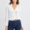 Elie Tahari Tops & Sweaters-Silk Chain Tassel Shirt