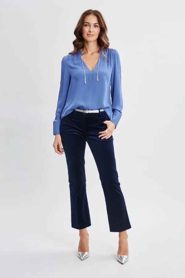 Elie Tahari Tops & Sweaters-Silk Chain Tassel Shirt