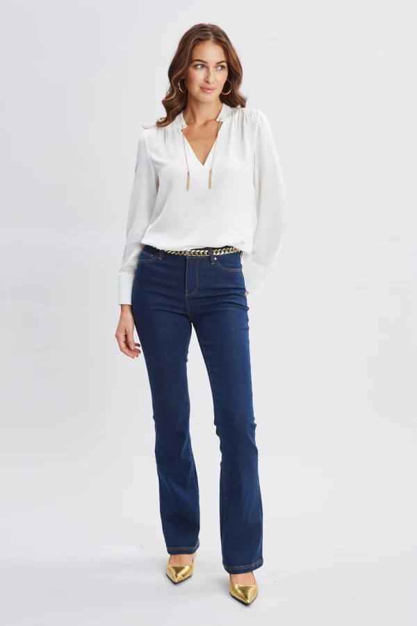 Elie Tahari Tops & Sweaters-Silk Chain Tassel Shirt