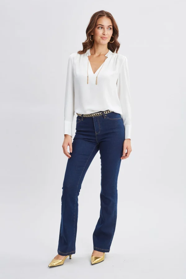 Elie Tahari Tops & Sweaters-Silk Chain Tassel Shirt